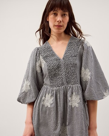 Monsoon Mimi Puff Sleeve Midi Dress
