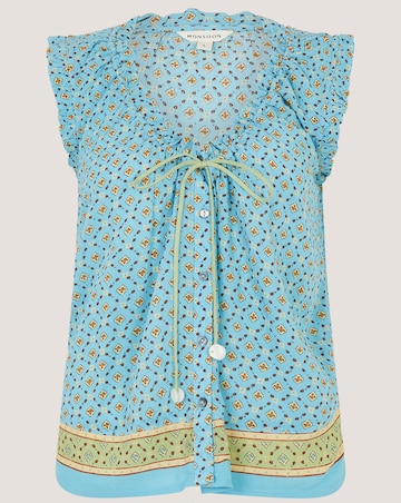 Monsoon Millie Print Frill Top