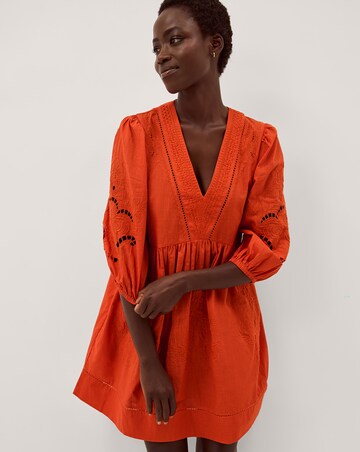 Monsoon Noelle Embroidered Mini Dress