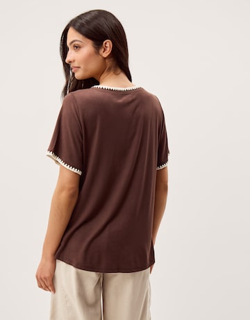 Monsoon Tilly Contrast Stitch T-Shirt