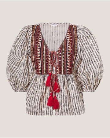 Monsoon Laila Embellished Print Blouse