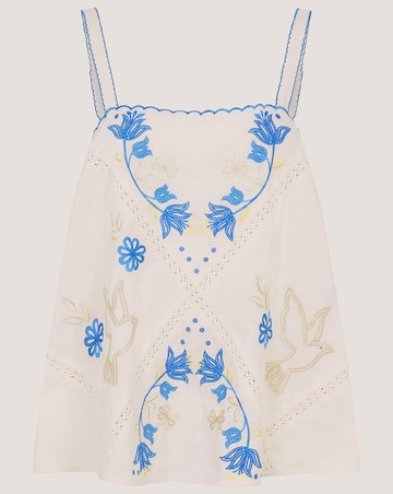 Monsoon Sophie Sleeveless Embroidered Top