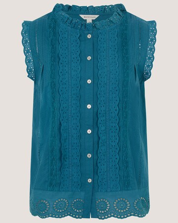Monsoon Trish Sleeveless Frill Top