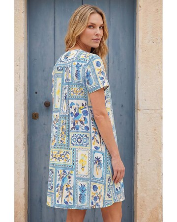 Roman Petite Floral Tile Tunic Dress