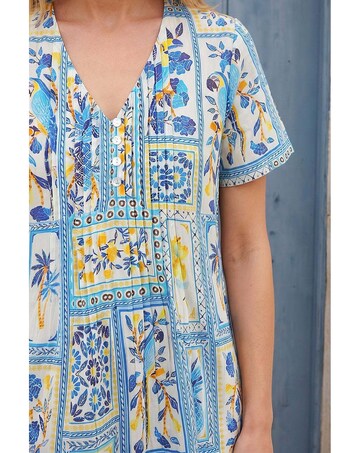 Roman Petite Floral Tile Tunic Dress