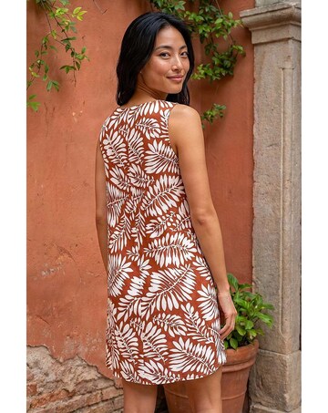 Roman Petite Button Shift Dress