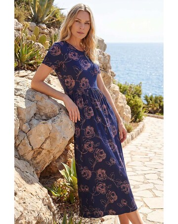 Roman Petite Floral Gathered Dress