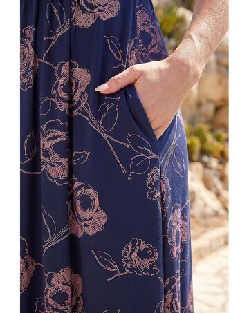 Roman Petite Floral Gathered Dress