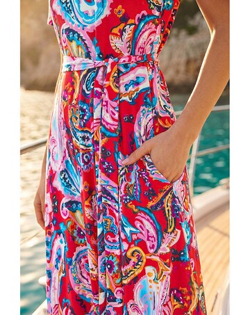 Roman Petite Tie Front Swing Dress