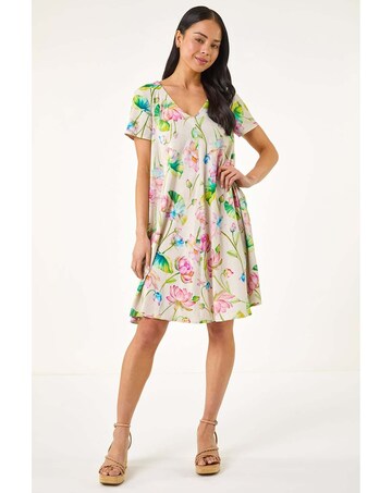 Roman Petite Floral Swing Dress