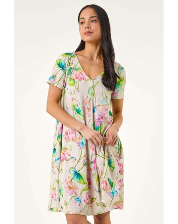 Roman Petite Floral Swing Dress