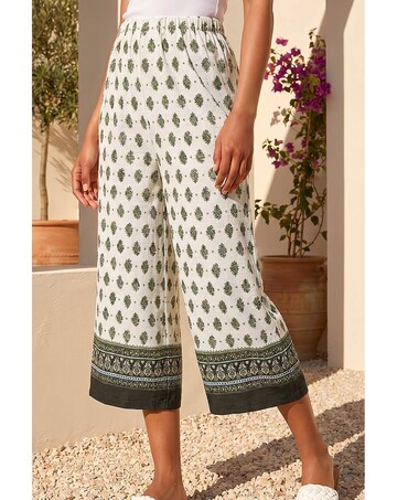 Roman Petite Textured Cropped Trouser