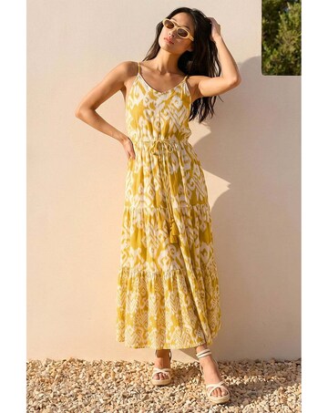 Roman Petite Abstract Strappy Dress