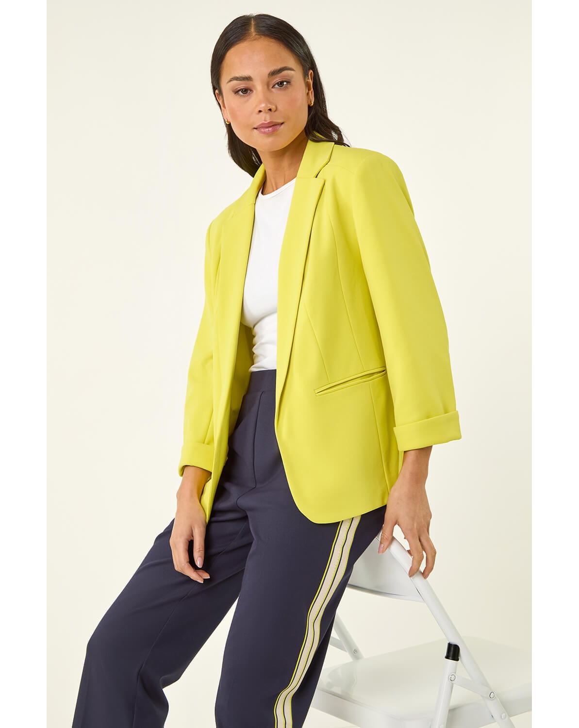 New In - Roman Petite Revere Collar Blazer