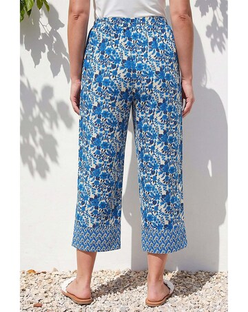 Roman Petite Print Cropped Trouser