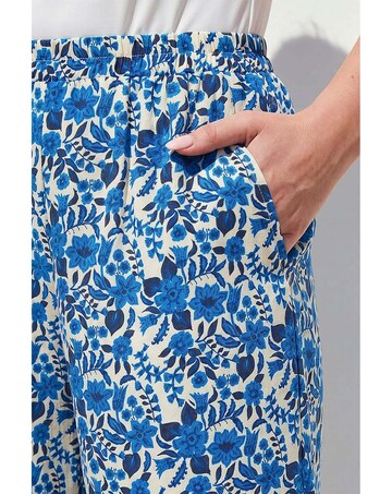 Roman Petite Print Cropped Trouser