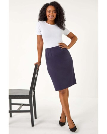 Roman Petite Stretch Pencil Skirt