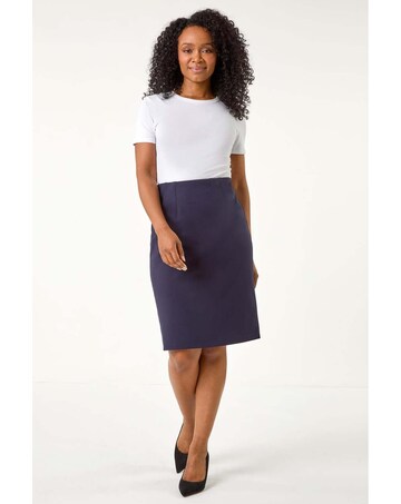 Roman Petite Stretch Pencil Skirt