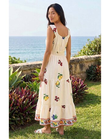 Roman Petite Fruit Strappy Midi Dress