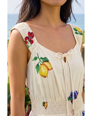 Roman Petite Fruit Strappy Midi Dress