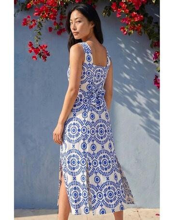Roman Petite Button Down Midi Dress