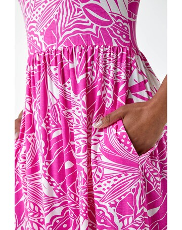 Roman Petite Stretch Jersey Pocket Dress