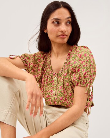 Monsoon Harlowe Print Jersey Top