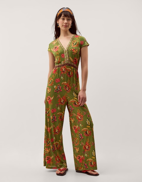 Monsoon Zainab Floral Wide Leg Jumpsuit