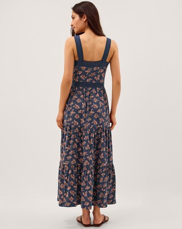Monsoon Polly Print Jersey Midi Dress