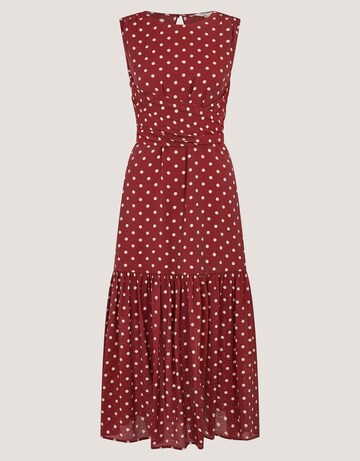 Monsoon Claire Polka Dot Midi Dress