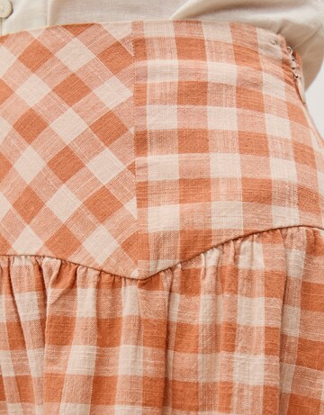 Monsoon Hattie Gingham Midi Skirt