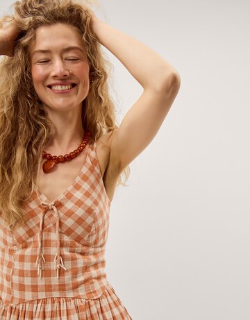 Monsoon Hattie Gingham Midi Dress