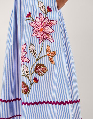 Monsoon Sloane Floral Stripe Midi Dress