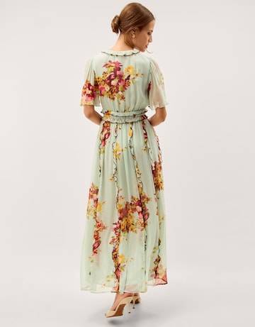 Monsoon Perrie Print Frill Maxi Dress