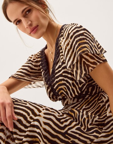 Monsoon Annie Animal Print Midi Dress