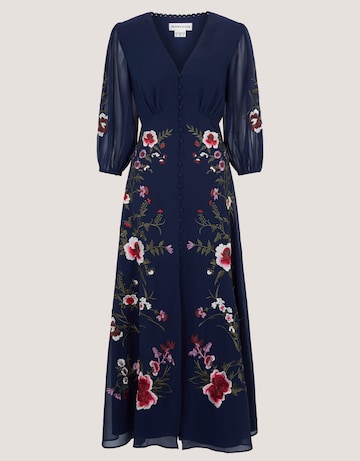 Monsoon Emi Embroidered Maxi Dress