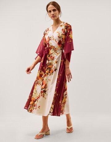 Monsoon Parrie Floral Midi Wrap Dress