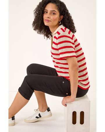 Roman Cropped Cargo Stretch Trouser