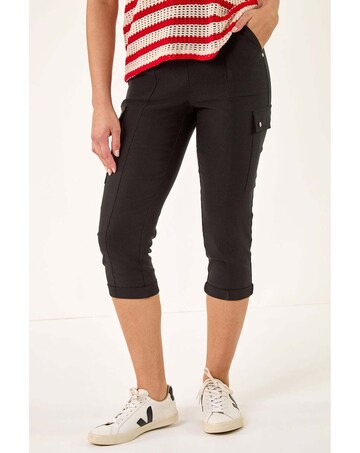 Roman Cropped Cargo Stretch Trouser