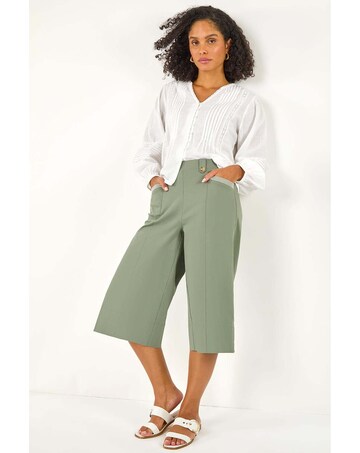 Roman Wide Hem Cropped Trouser