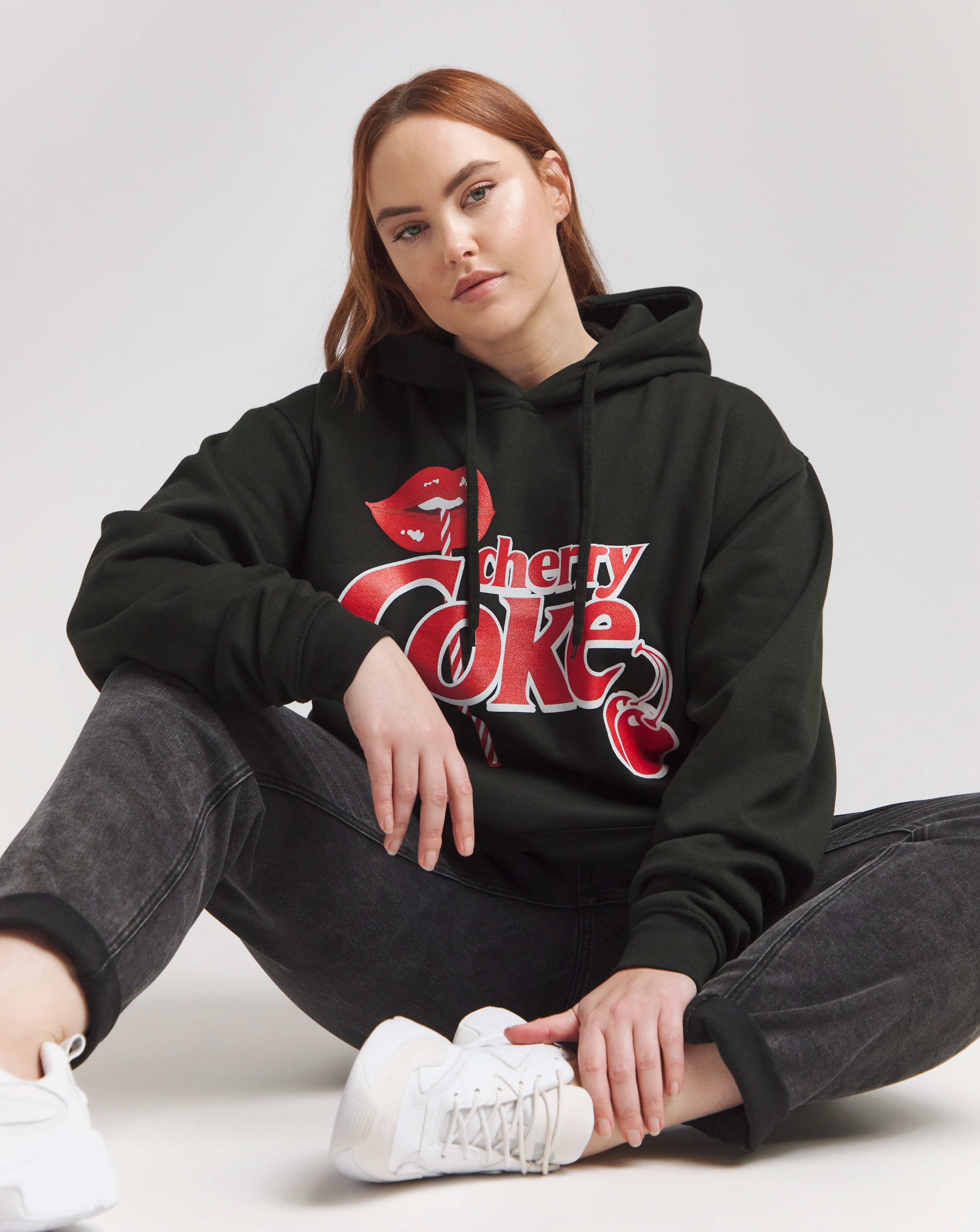 Simply Be Cherry Coke License Hoodie