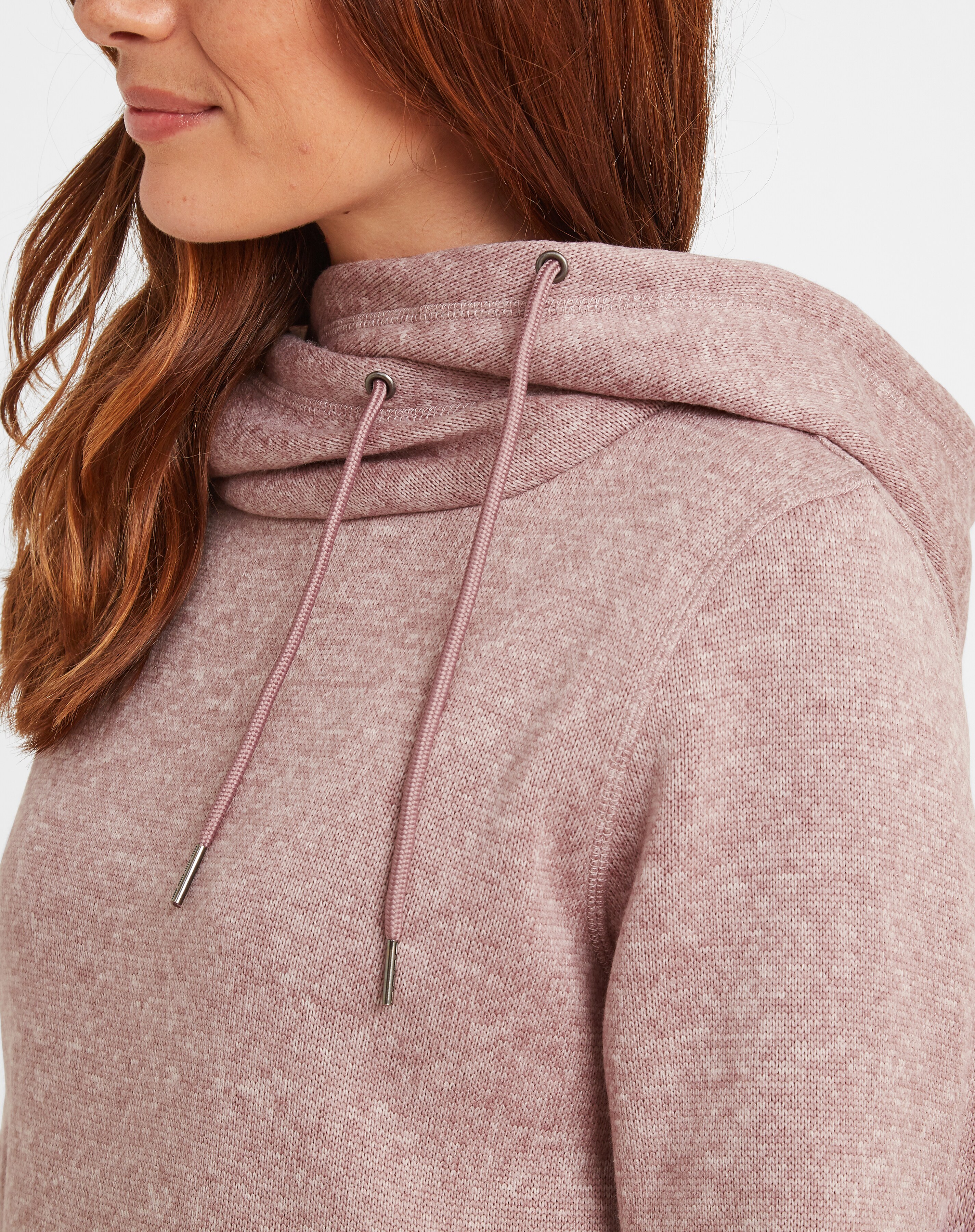 Cresswell Mens Knitlook Fleece Jacket - Dark Indigo Marl