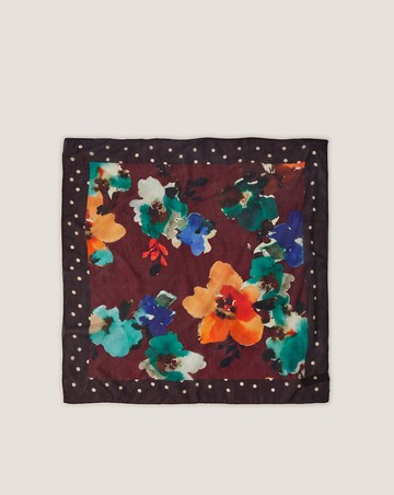 Monsoon Iselle Floral Square Silk Scarf