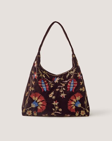 Monsoon Hatti Velvet Shoulder Bag