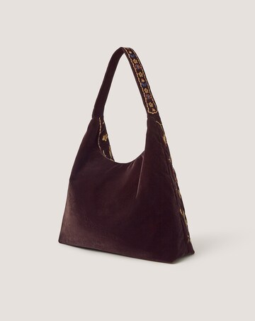 Monsoon Hatti Velvet Shoulder Bag