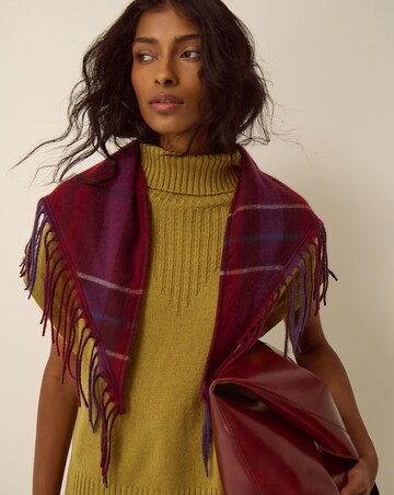 Monsoon Beatrice Check Knit Scarf