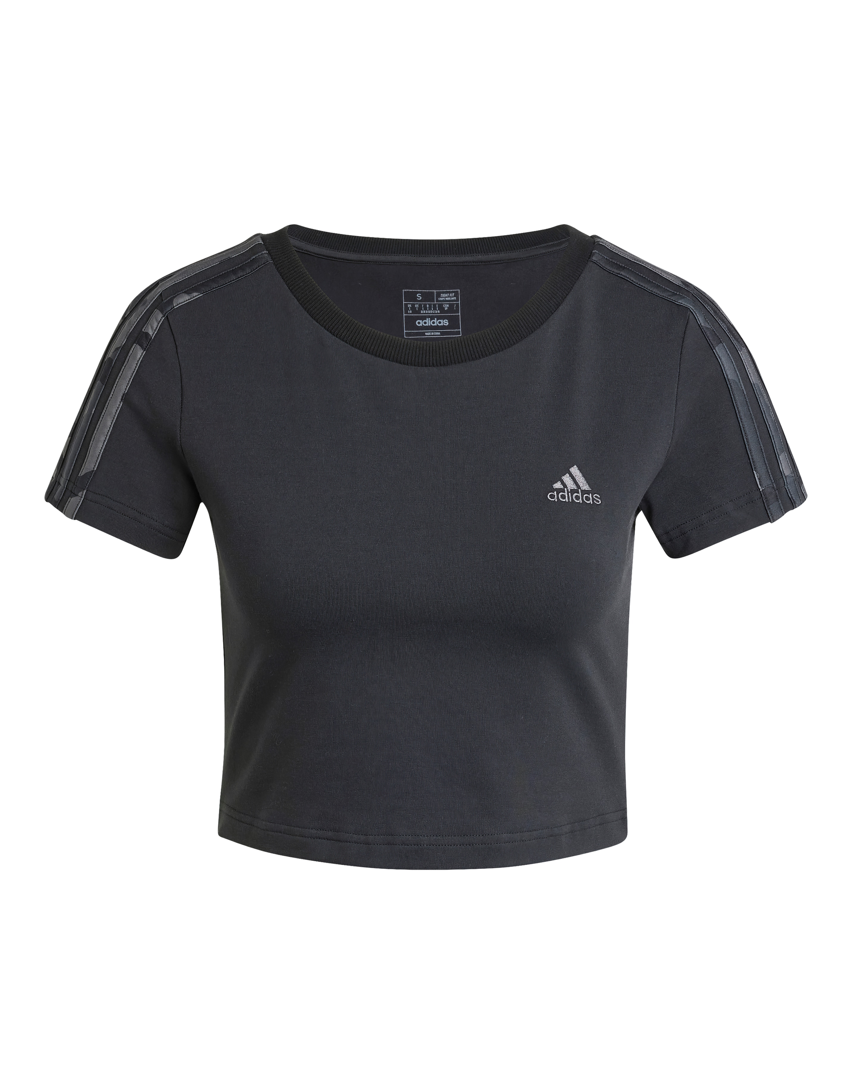 adidas 3 Stripes Crop Baby T-Shirt