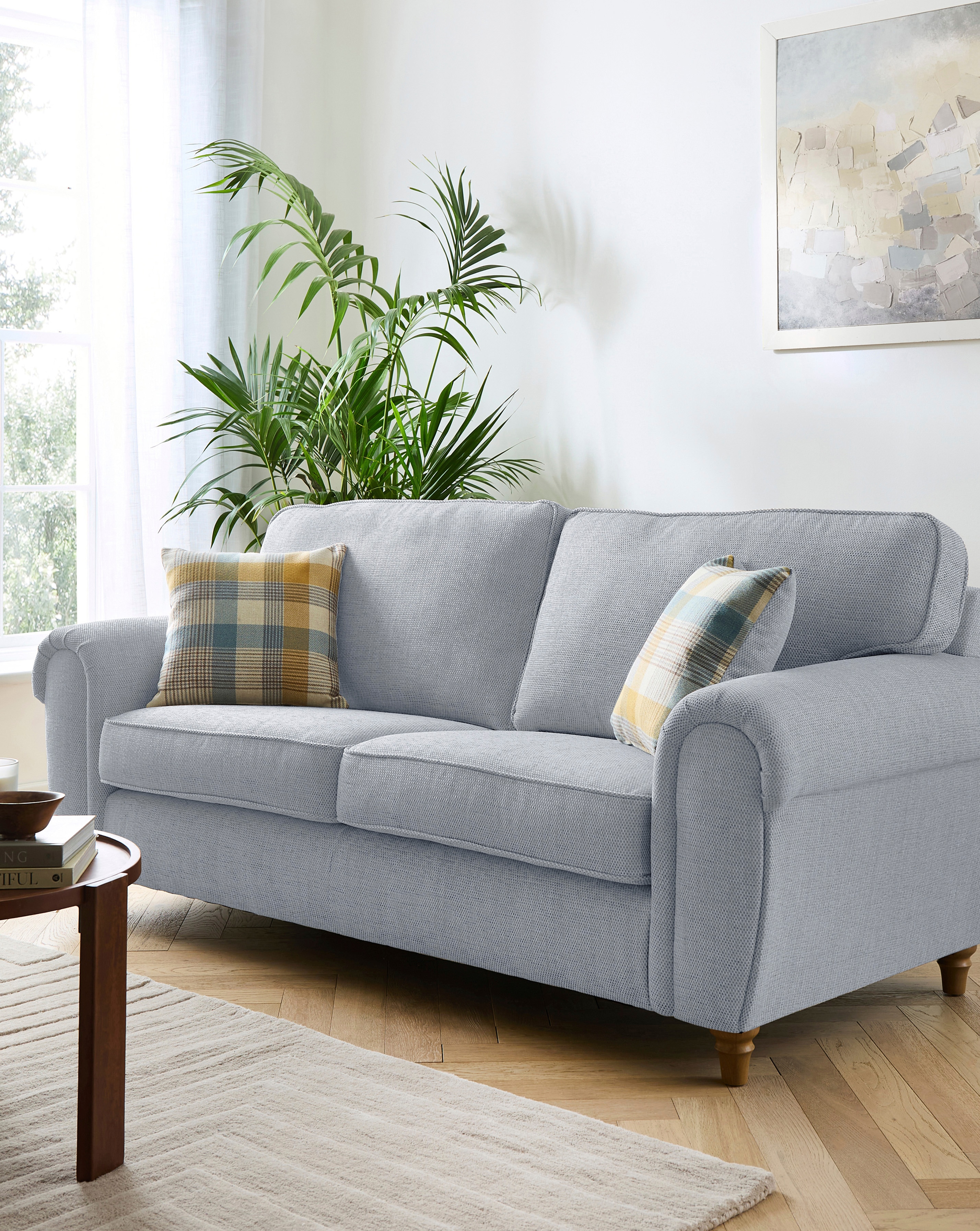 Edgar Fabric 3 Seater Sofa