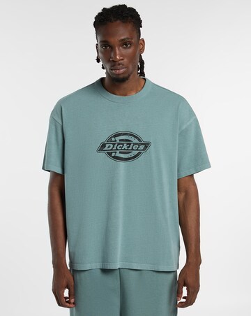 Dickies Short Sleeve Plainville Logo T-Shirt - Stormy Sea
