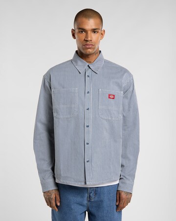 Dickies Long Sleeve Hickory Worker Shirt - Retro Indigo
